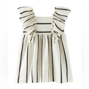 Zara Kids Black & White Striped Dress (18-24m) - $10